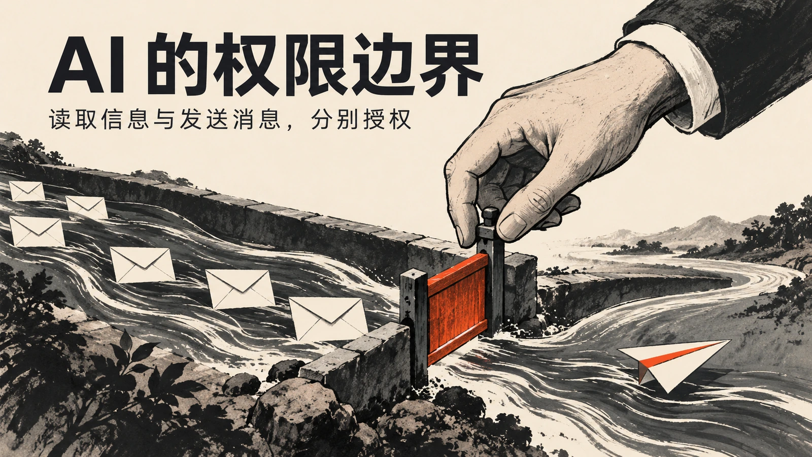 手控制信息流中的门闸，邮件与待发送消息表现 AI 的权限边界