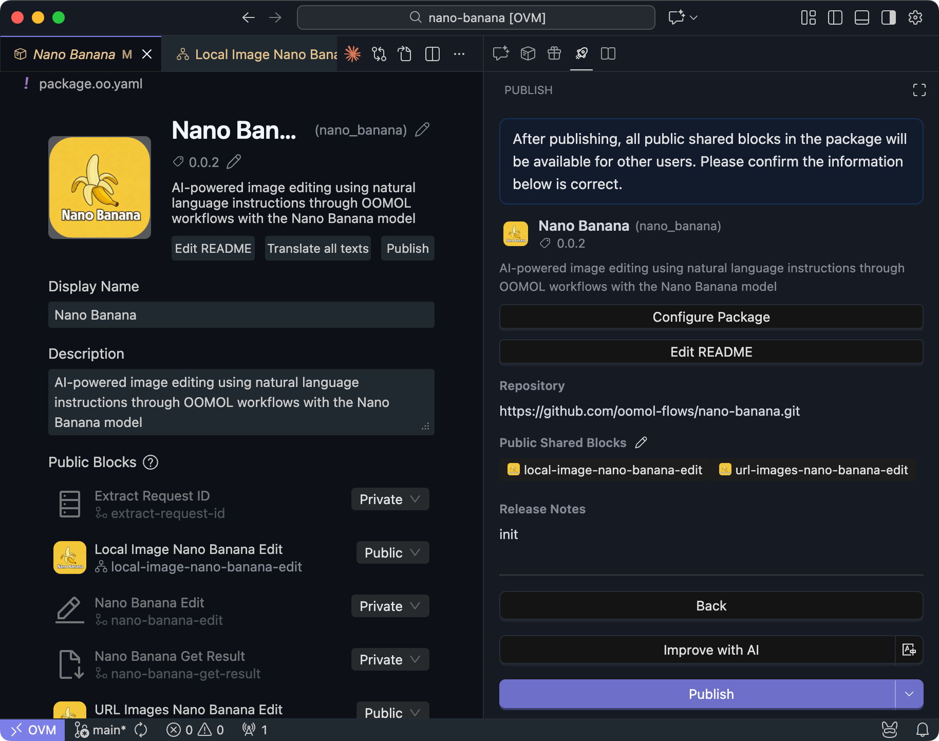 Deploy blocks with OOMOL Cloud