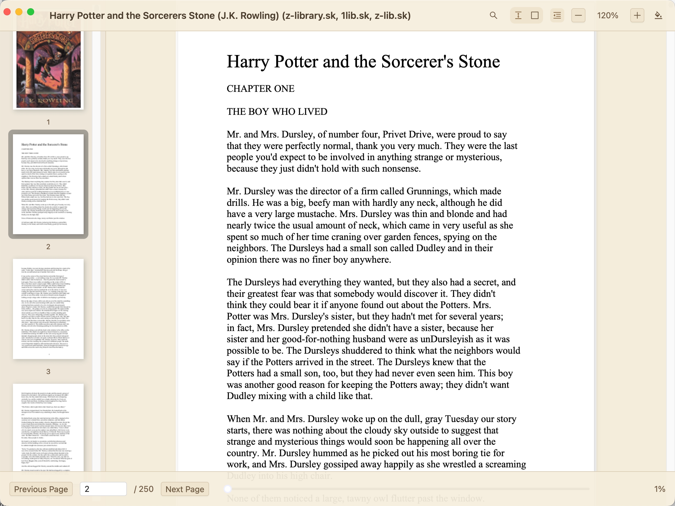 Desktop Reading Interface